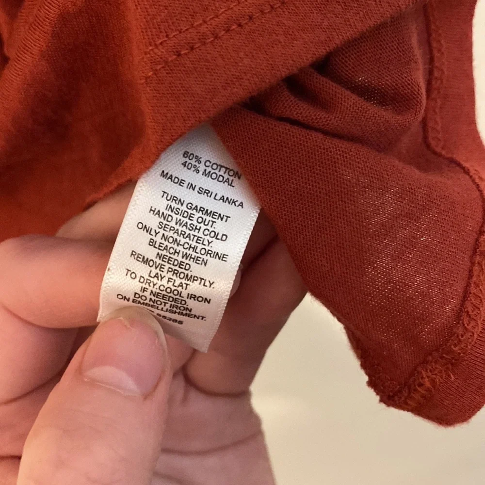 Medium EXPRESS Burnt Orange Fringe Braided Sleeveless Tank - Picture 7 of 7